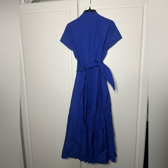 NWT J. Peterman Shirtdress Midi Tie Waist - Picture 7 of 9